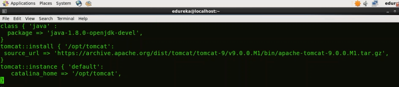 Site.pp File For Tomcat - Install Puppet - Edureka