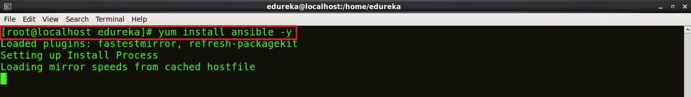 Yum Install Ansible - Install Ansible - Edureka