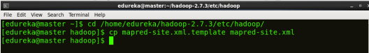copy mapred-site from template - Hadoop Multi Node Cluster - Edureka