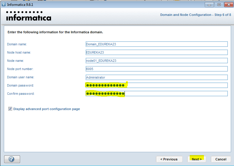 Informatica-installation-domain-6 - Informatica installation - Edureka