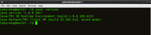 java version - Hadoop Multi Node Cluster - Edureka