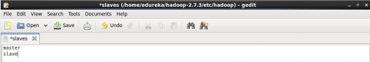 master node slaves file - Hadoop Multi Node Cluster - Edureka