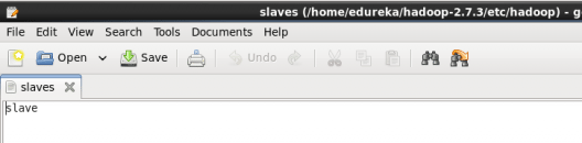 slave node slaves file - Hadoop Multi Node Cluster - Edureka