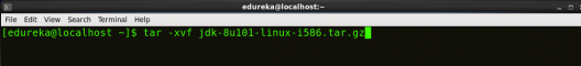 Untar Java - Install Hadoop - Edureka