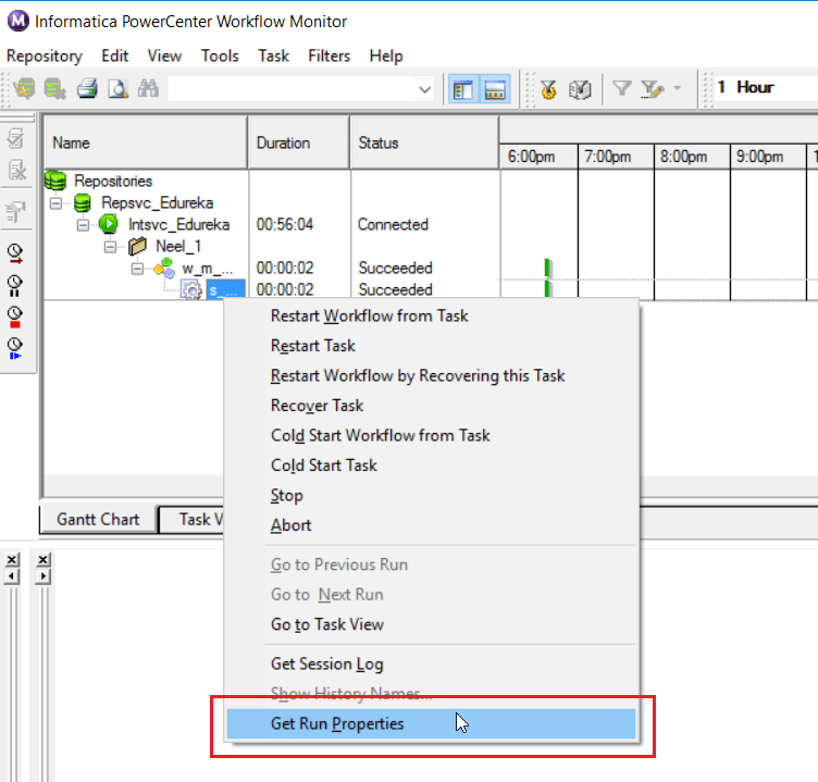 Getting Run Properties - Informatica - ETL - Edureka