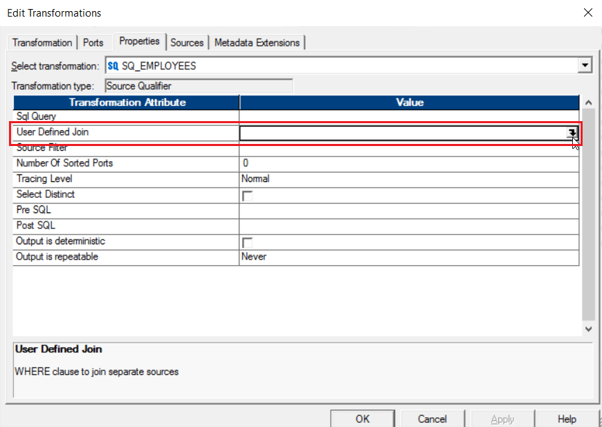 Source Qualifier Properties - Informatica ETL - Edureka