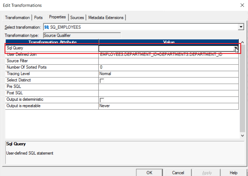 SQL Query Option - Informatica ETL - Edureka