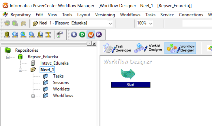 Start Icon - Informatica ETL - Edureka