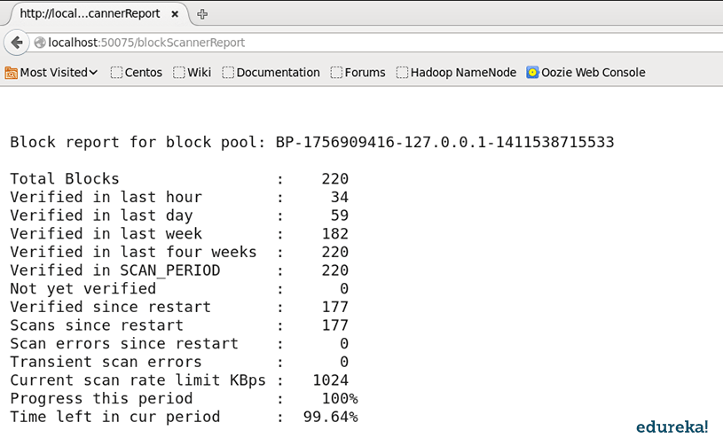 Block Scanner Report - Hadoop HDFS Interview Questions - Edureka