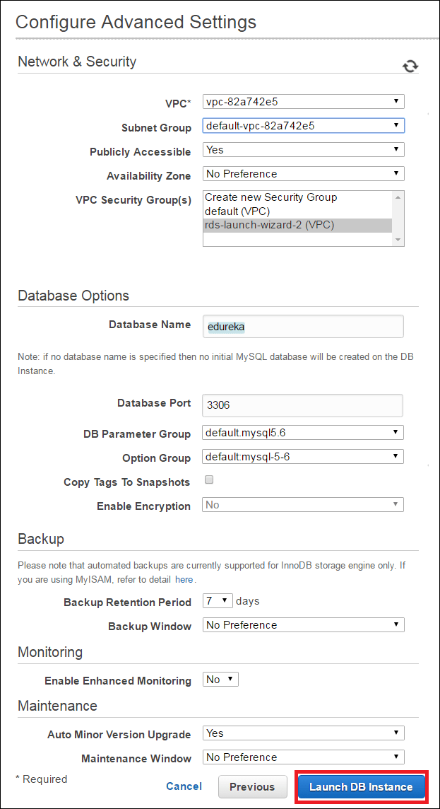 Configure-Advanced - What is AWS - Edureka