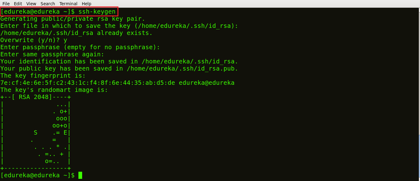 Generate Ssh Key - Ansible Tutorial - Edureka