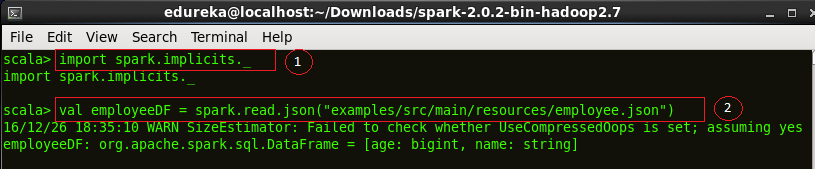 Loading Data - Spark SQL - Edureka