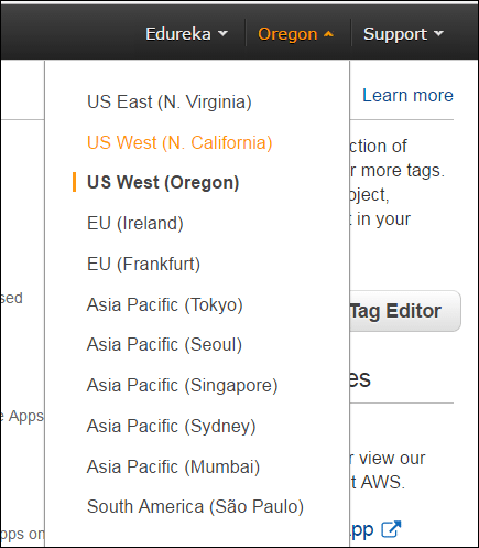 Regions - What is AWS - Edureka