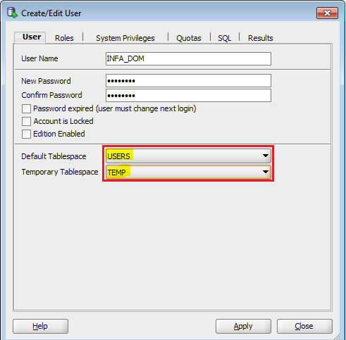 dom-user-details- Informatica Installation- Edureka