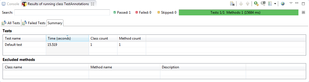 testng report - selenium webdriver