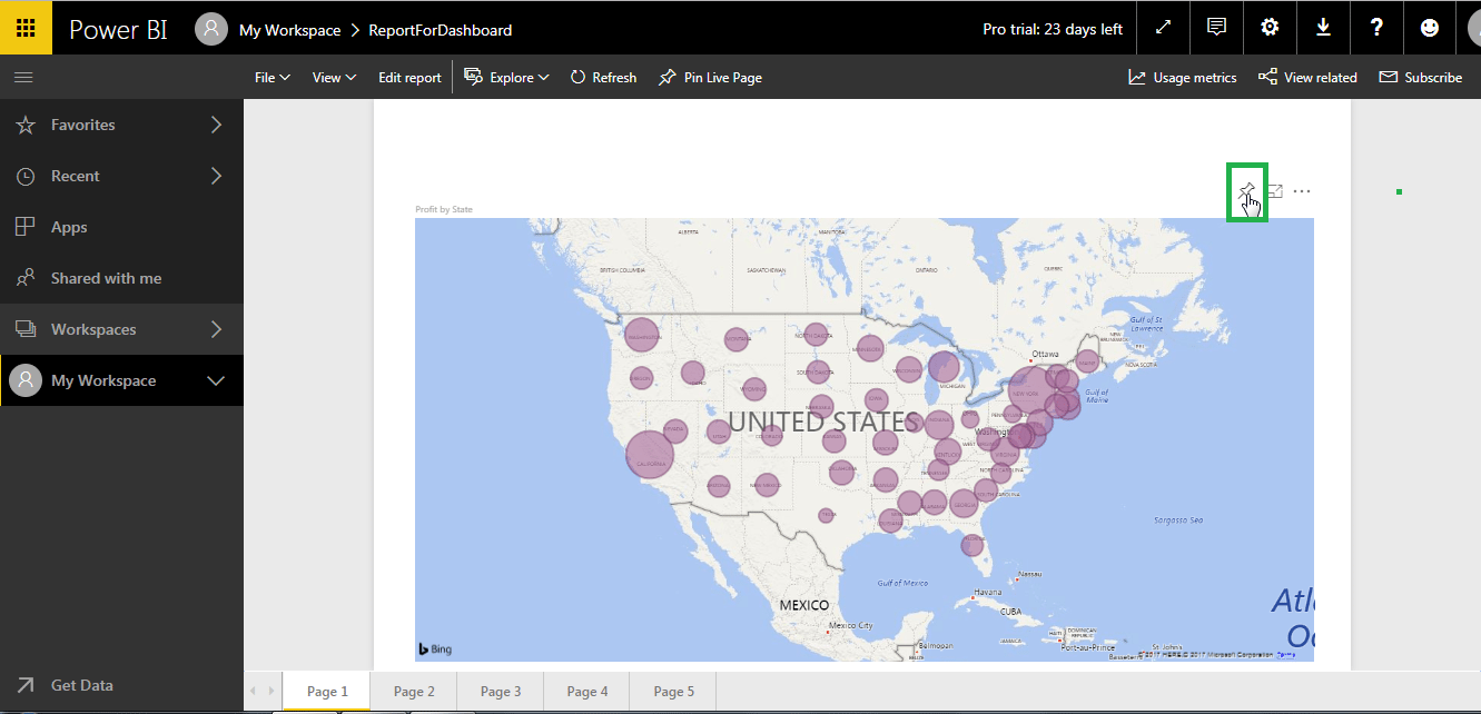 Pinvisual - Power BI dashboard - Edureka