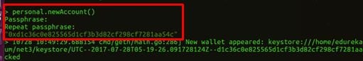 persona.newAccount() - Blockchain Tutorial - Edureka