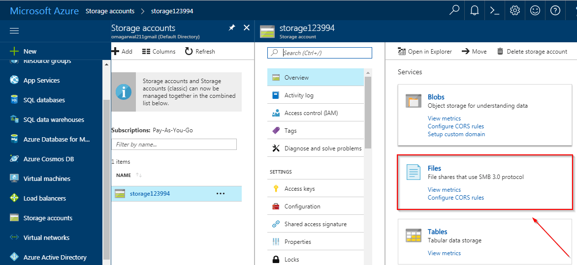 Select File - Azure Storage Tutorial - Edureka