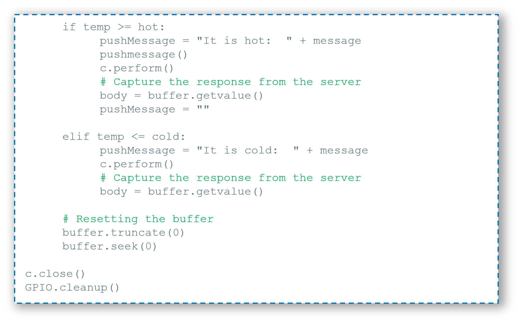 Condition for sending notification - IoT Tutorial - Edureka