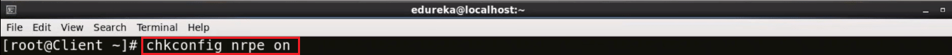 Enable The NRPE Service - Nagios Tutorial - Edureka