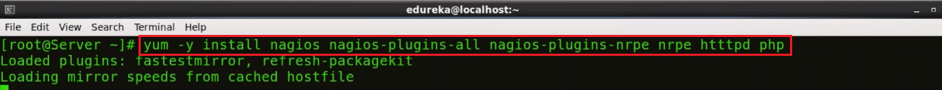 Install Nagios Plugins NRPE Apache Php - Nagios Core - Edureka