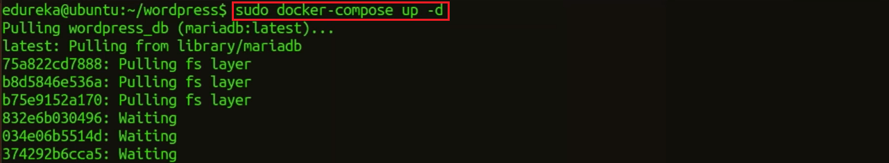 Running Docker Compose - Docker Container - Edureka