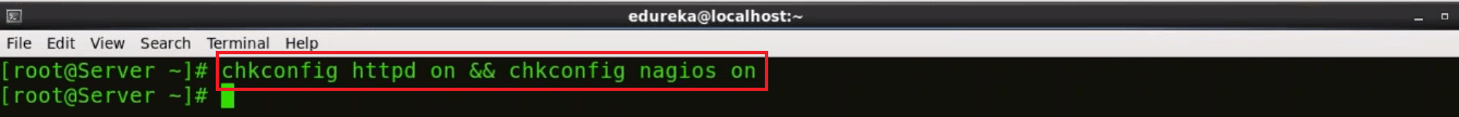 Start Nagios And Apache Service - Nagios Tutoria - Edureka