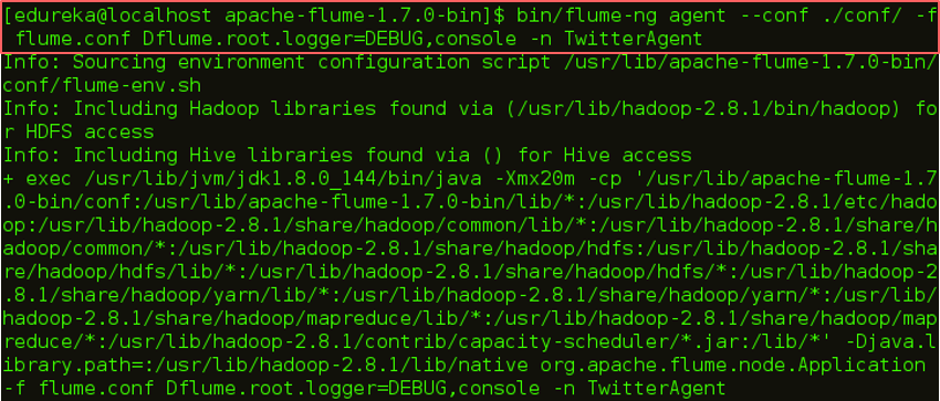 Start Twitter Streamming - Apache Flume Tutorial - Edureka