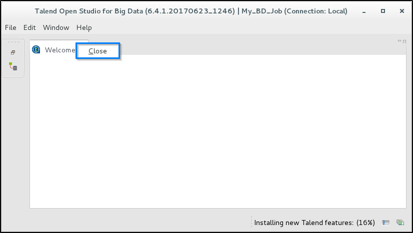 Welcome Tab - Talend Big Data Tutorial - Edureka