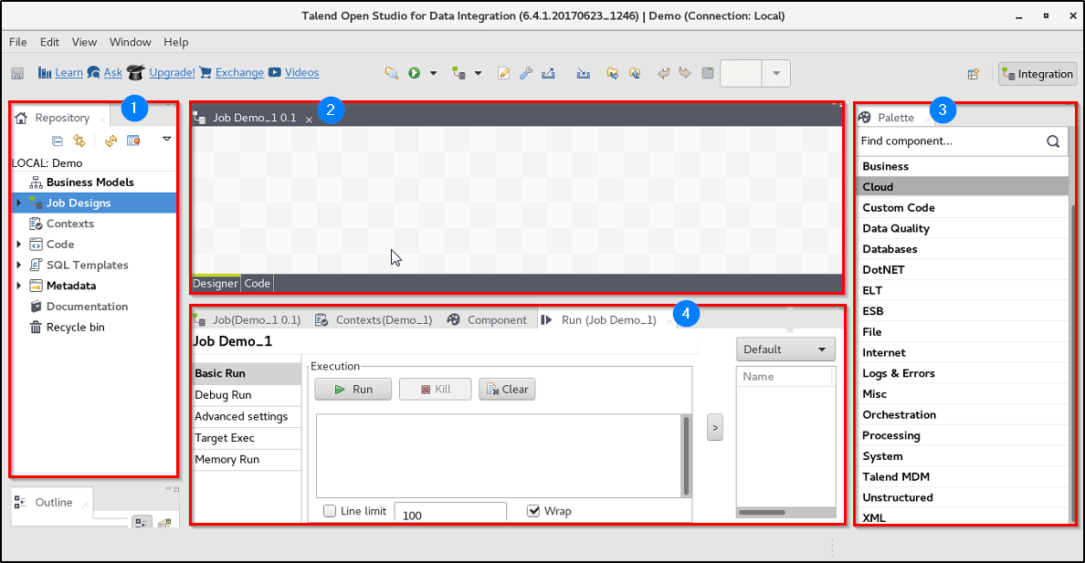 GUI introduction - Talend Tutorial - Edureka