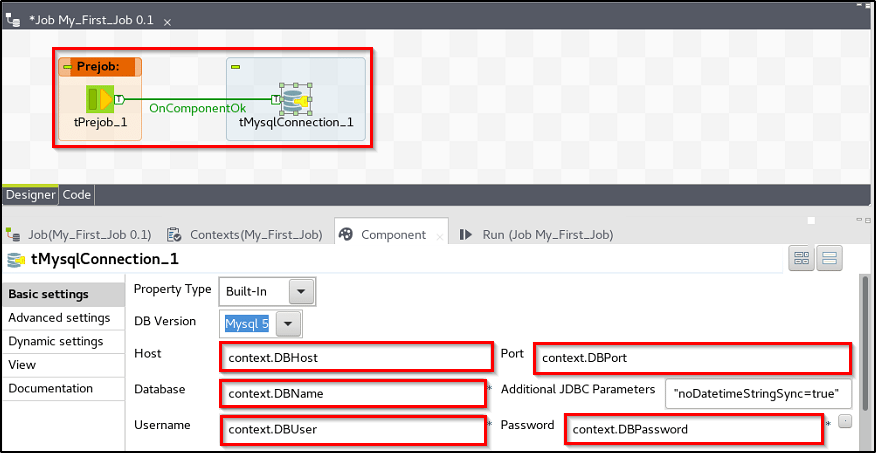 Database connection - Talend Tutorial - Edureka