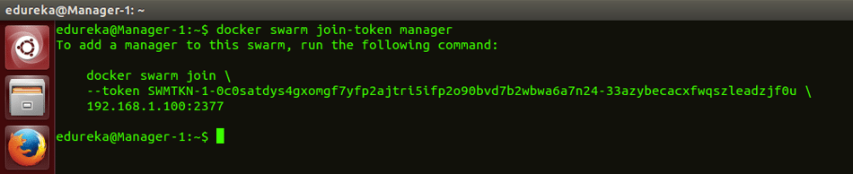 docker swarm join manager command - docker swarm - edureka