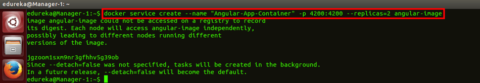 docker swarm replicas command - docker swarm - edureka