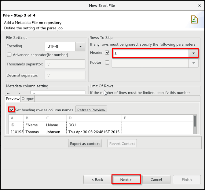 excel metadata - Talend Tutorial - Edureka