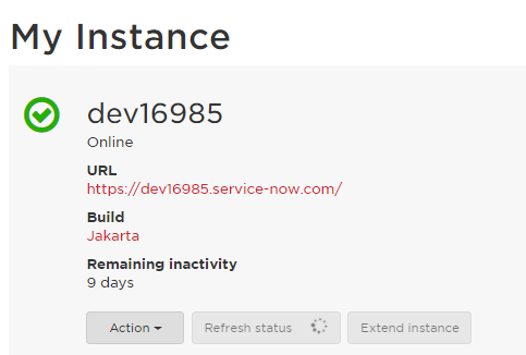 My Instance Page - servicenow developer instance - Edureka