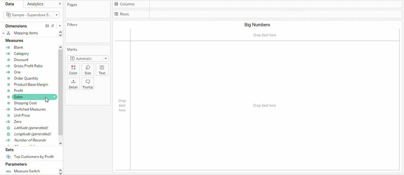 Big Numbers - Tableau Tips and Tricks
