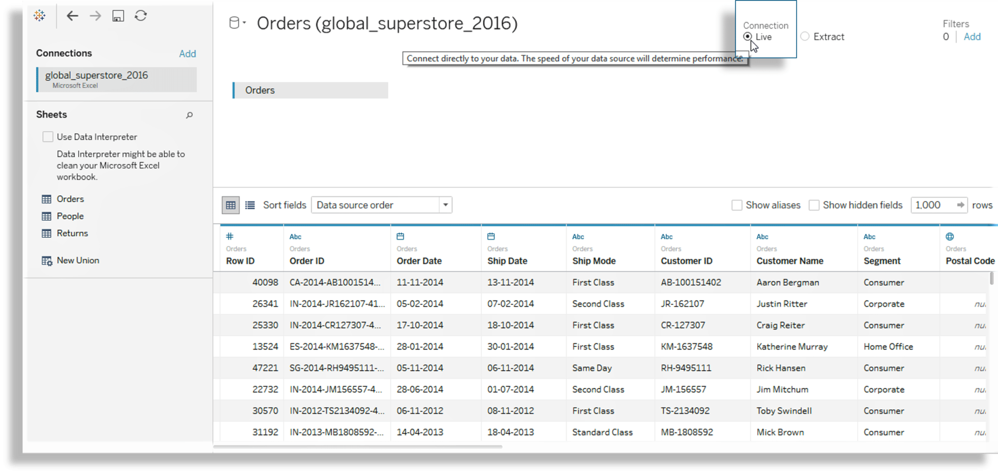 Tableau Live Connection - What is Tableau - Edureka