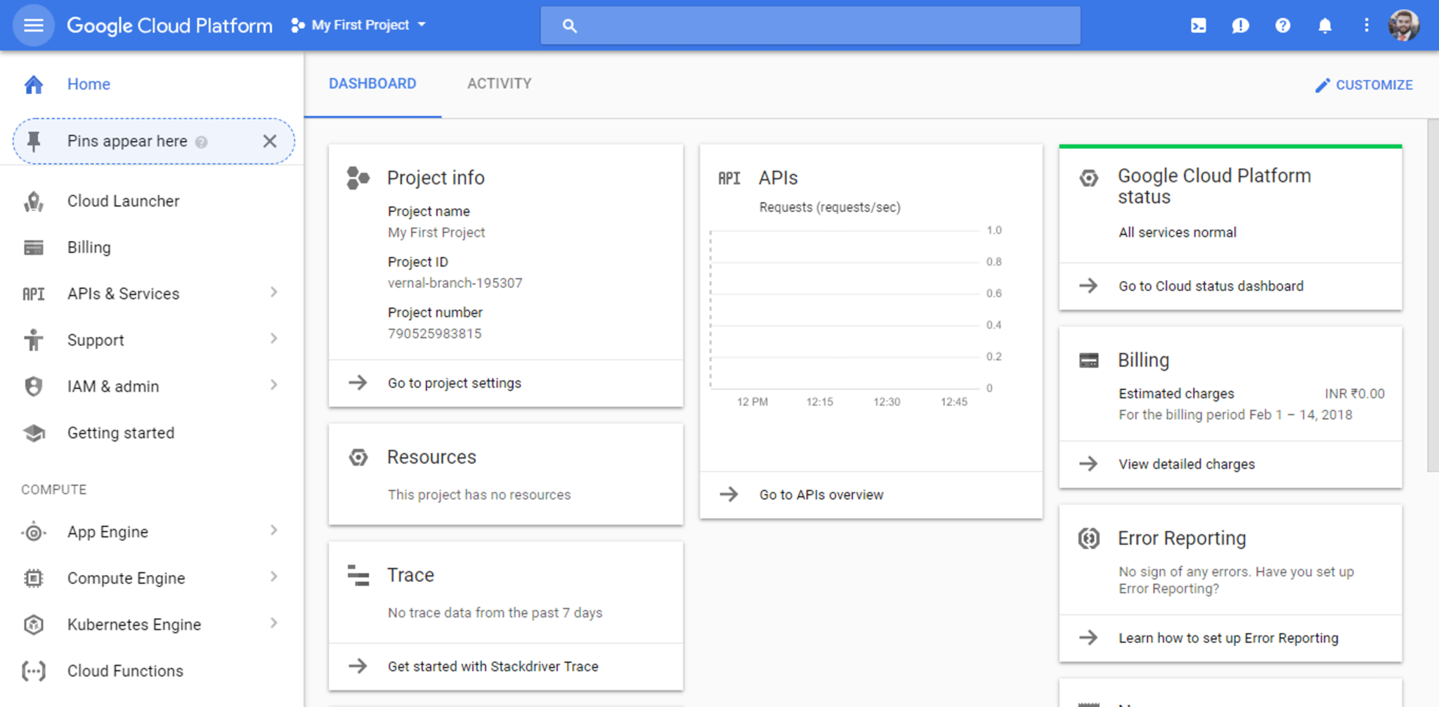 GCP Dashboard - What is Google Cloud Platform - Edureka