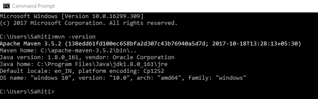 Snapshot Of Verification Of Apache Maven Installed - Install SpringBoot Eclipse For Microservices - Edureka