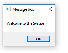 Message Box demo - edureka