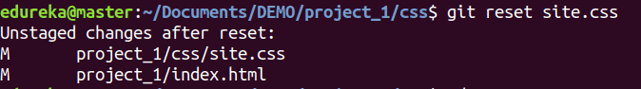 Git Reset Command - Git Commands - Edureka