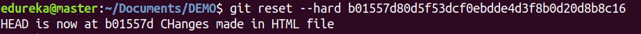 Git Reset Command - Git Commands - Edureka