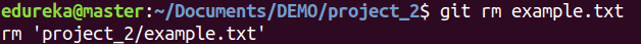 Git Rm Command - Git Commands - Edureka