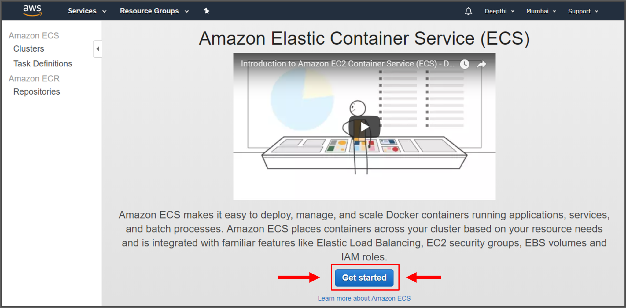 Demo - AWS Fargate - Edureka