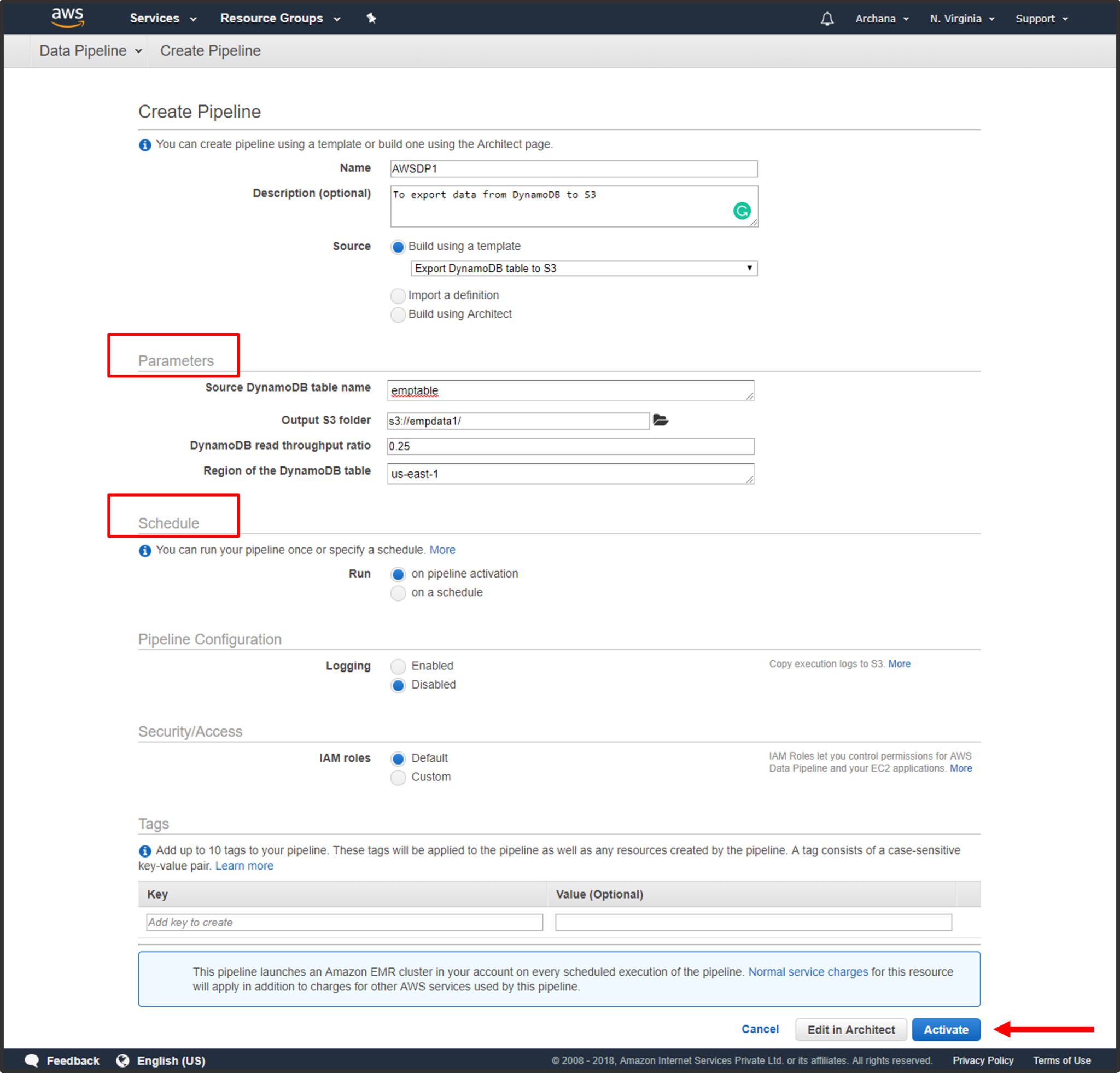 DataP - AWS Data Pipeline - Edureka