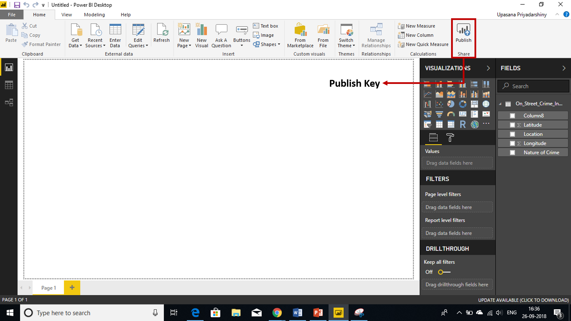 Publish Key - Power BI Reports - Edureka