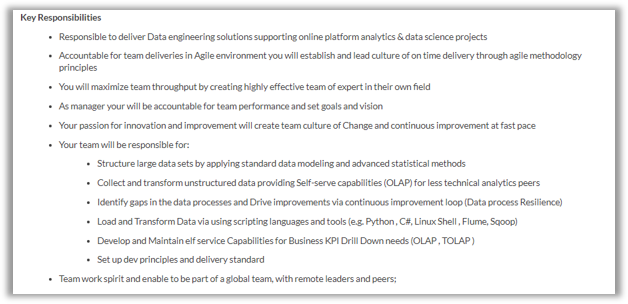 Dell Data Engineer Responsibilities - Data Engineer Resume - Edureka