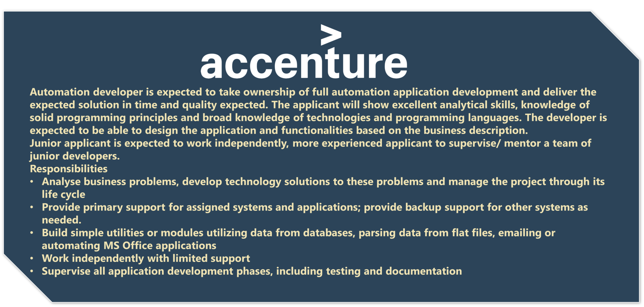 Job Description of RPA Developer - RPA - Edureka