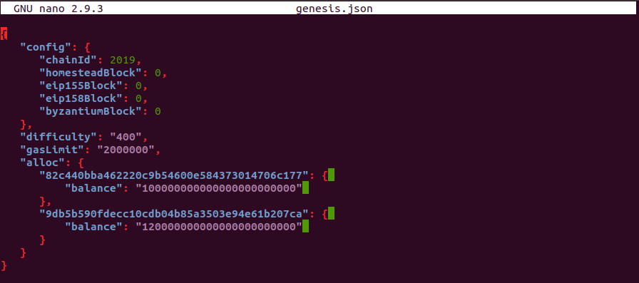 Genesis File - Ethereum Private Network tutorial - Edureka