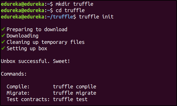 Truffle init - Ethereum Smart Contract - Edureka
